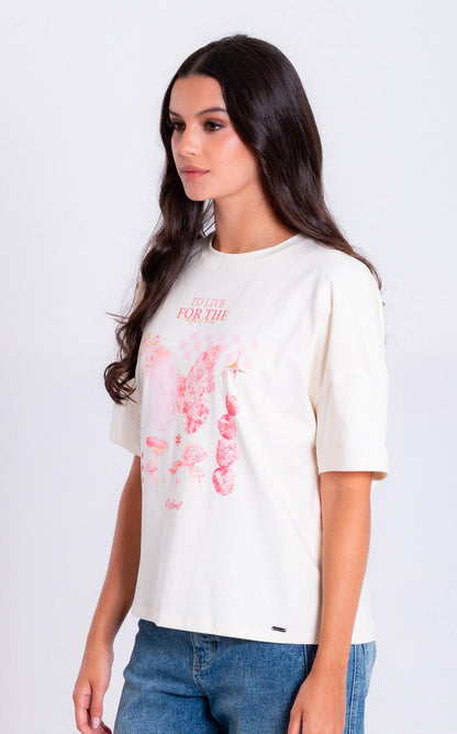 Camiseta Dama Oxford 641554 Ivory
