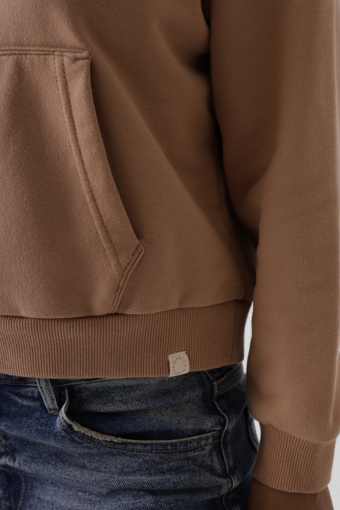 Buzo Capota Dama Americanino 680F001 Cafe Amarillento Medio