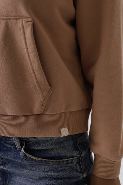 Buzo Capota Dama Americanino 680F001 Cafe Amarillento Medio