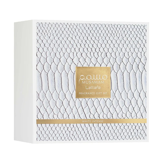 Perfume Lattafa Musamam White Intense Set (EDP100ml+12ml+Fresh:Hair_Mist50ml)