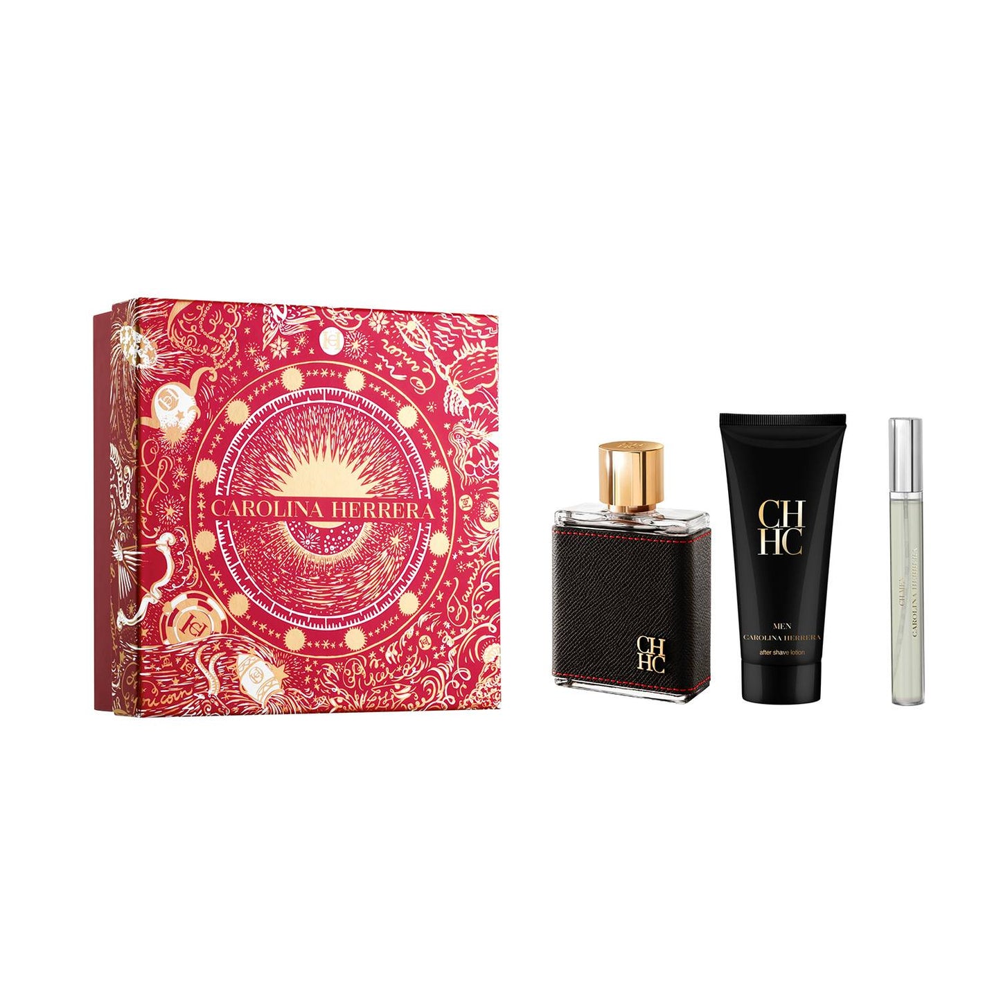Perfume Carolina Herrera Ch Men Set (EDT100ml+10ml+Aftershave100ml)