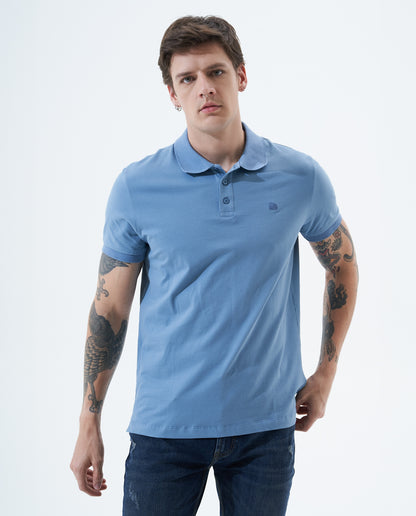 Camiseta Polo Americanino 800B703 Slim Fit Gris Azulado