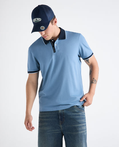 Camiseta Polo Americanino 802H003 Classic Fit Azul Nube Medio