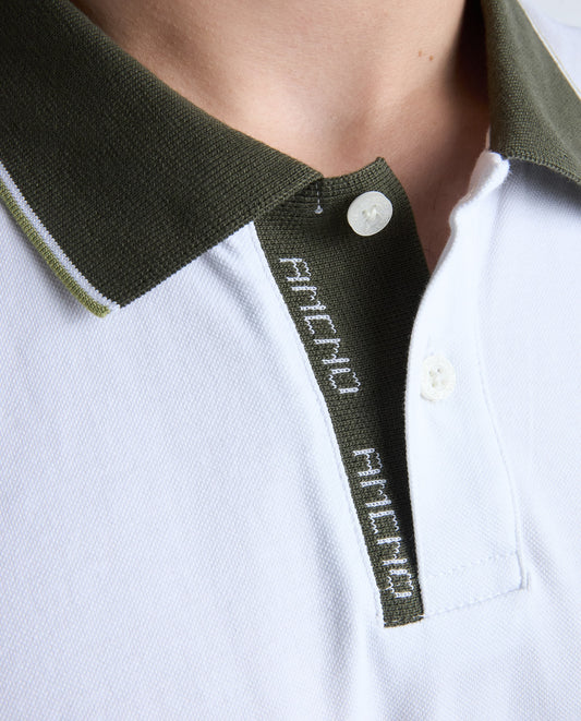 Camiseta Polo Americanino 802H003 Classic Fit Blanco 0 Claro
