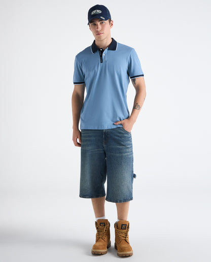 Camiseta Polo Americanino 802H003 Classic Fit Azul Nube Medio