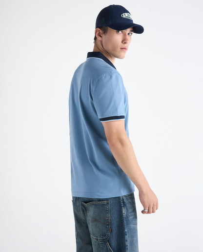 Camiseta Polo Americanino 802H003 Classic Fit Azul Nube Medio