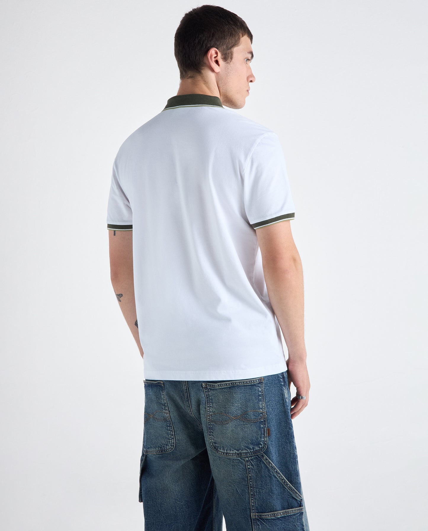 Camiseta Polo Americanino 802H003 Classic Fit Blanco 0 Claro