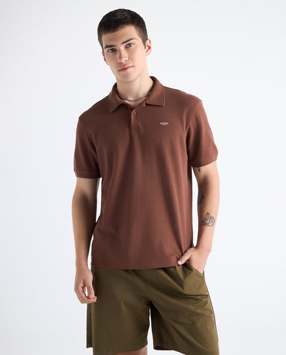 Camiseta Polo Americanino 802H004 Classic Fit Cafe Capuccino Oscuro