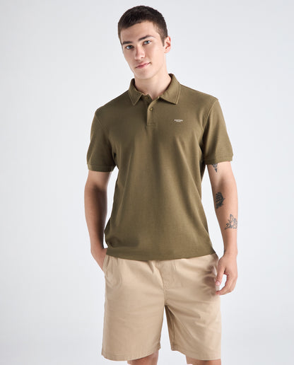 Camiseta Polo Americanino 802H004 Classic Fit Verde Cumbal Ultraoscuro