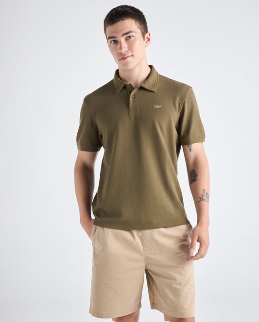 Camiseta Polo Americanino 802H004 Classic Fit Verde Cumbal Ultraoscuro