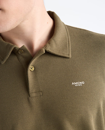Camiseta Polo Americanino 802H004 Classic Fit Verde Cumbal Ultraoscuro