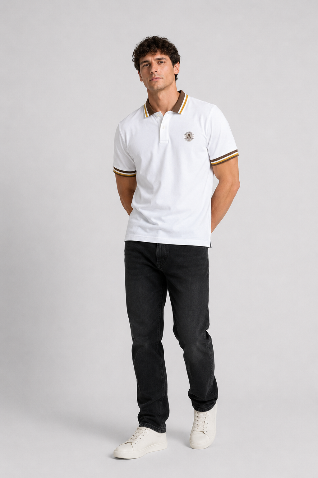 Camiseta Polo Americanino 802H023 Slim Fit Blanco 0 Claro