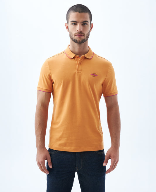 Camiseta Polo Americanino 809E004 Slim Fit Naranja Claro