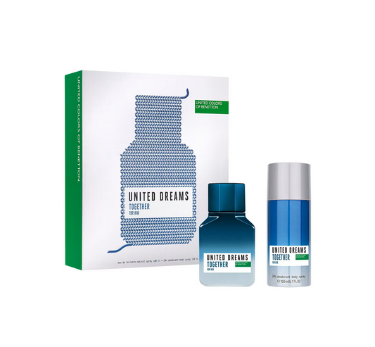 Perfume Benetton United Dreams Together For Him Set (EDT100ml+Deo150ml)