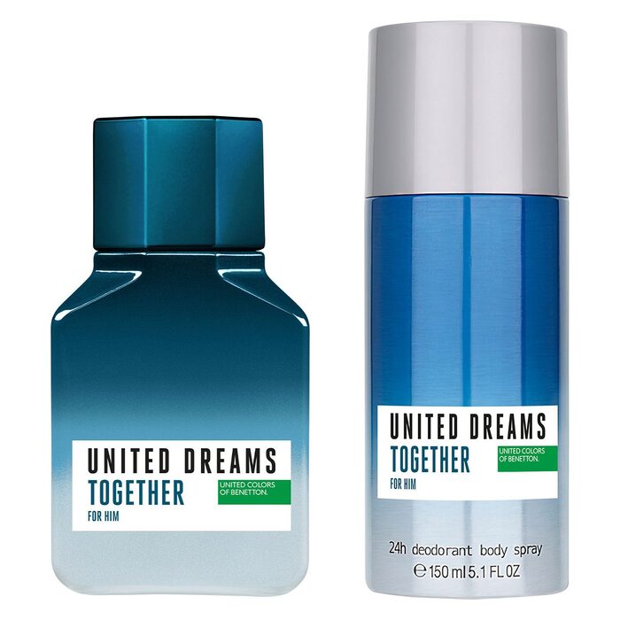 Perfume Benetton United Dreams Together For Him Set (EDT100ml+Deo150ml)