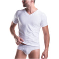 Camisilla Unico Tonic Cuello V Manga Blanca Algodon
