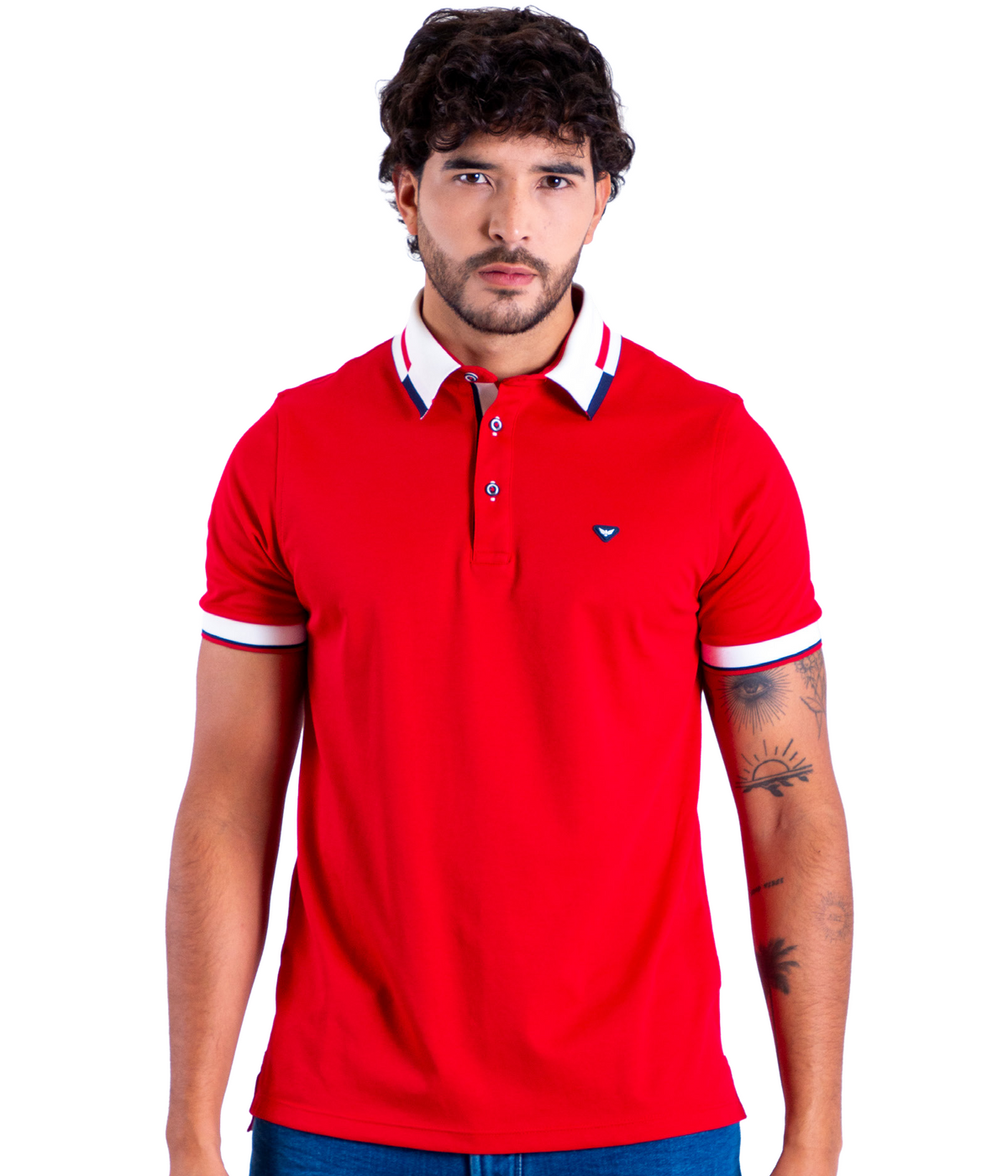 Camiseta Polo Oxford 022591 Rojo