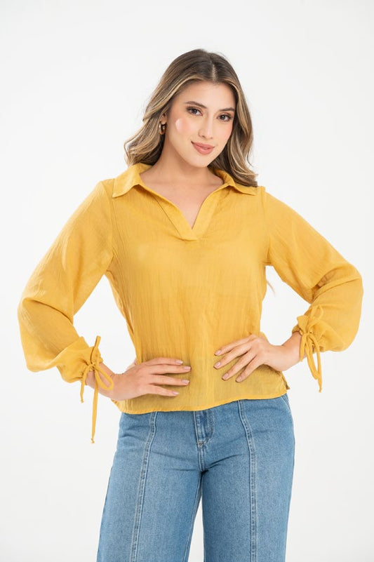 Blusa Ragstyle Pf31113508 Amarillo Mostaza