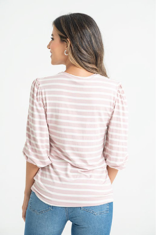 Blusa Dama Ragstyle Pf31122162 Palo De Rosa Rayas