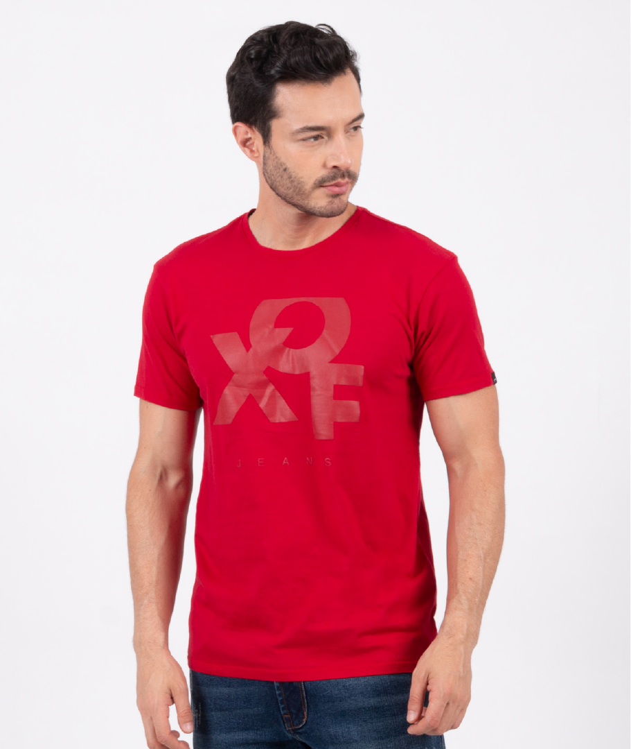 Camiseta Cuello Redondo Oxford 333513 Rojo