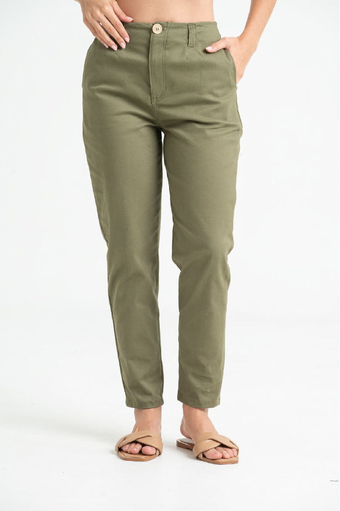 Pantalon Dama Ragstyle Pf31310659 Verde Militar