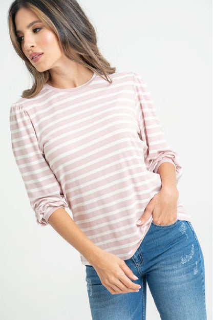 Blusa Dama Ragstyle Pf31122162 Palo De Rosa Rayas