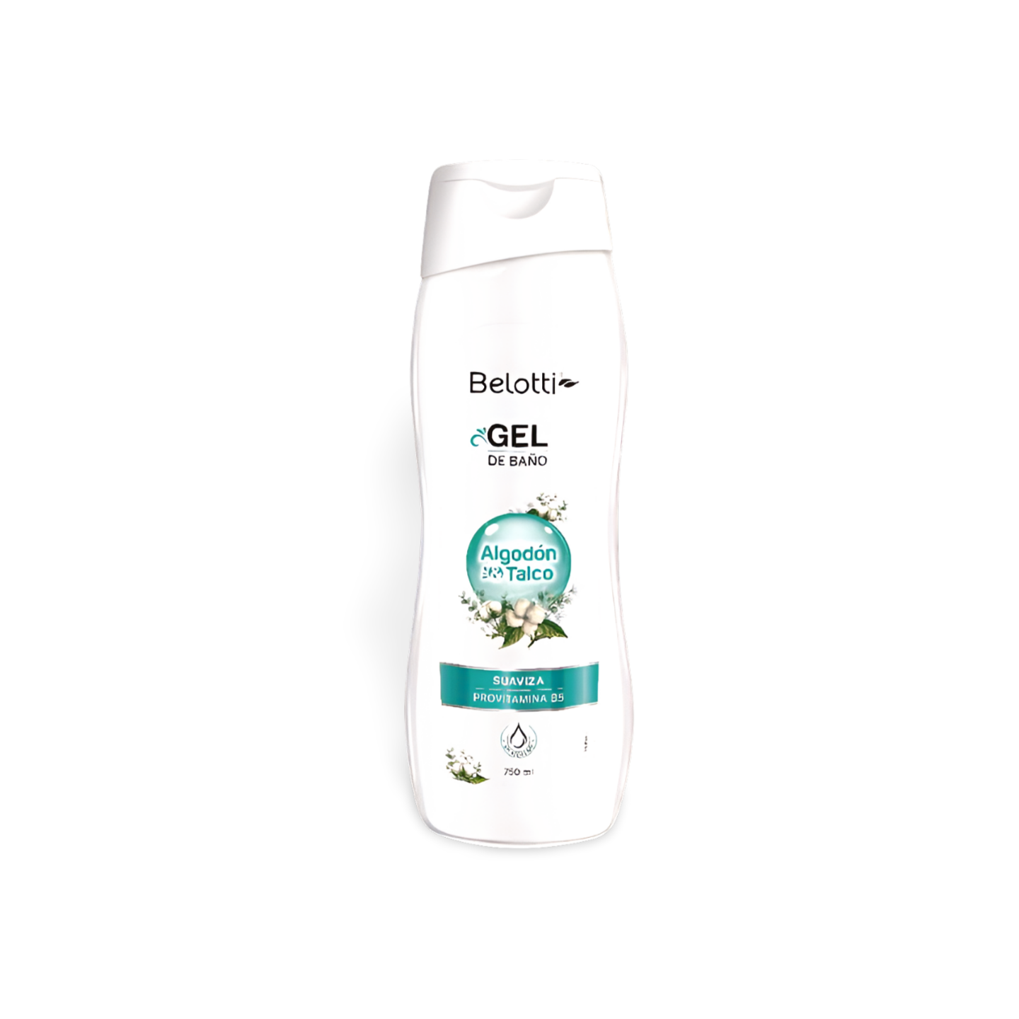 Belotti Gel De Baño Algodón & Talco Suavizante 750 ml