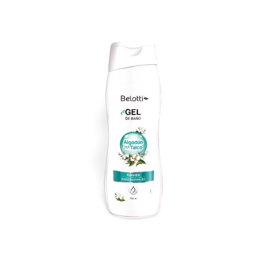 Belotti Gel De Baño Algodón & Talco Suavizante 750 ml