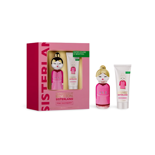 Perfume Benetton United Colors Sisterland Pink Raspberry Set (EDT80ml+Bodylotion75ml)