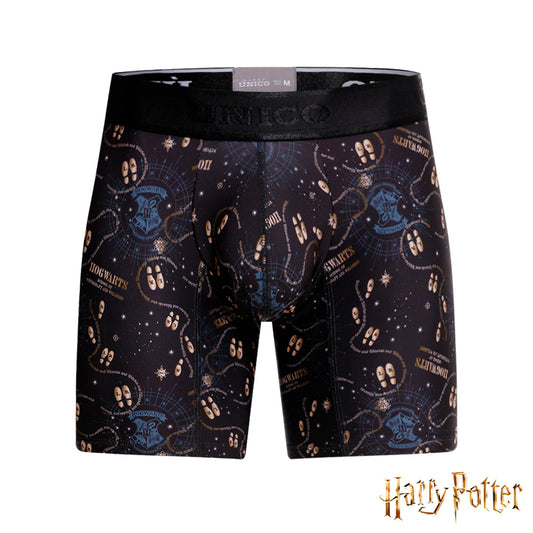 Boxer Unico Fun Harry Potter Mischief Managed Medio Microfibra