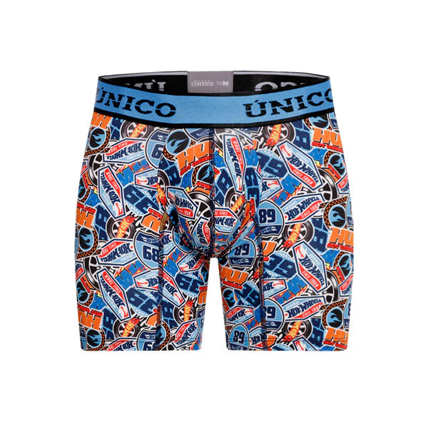 Boxer Unico Fun Hot Wheels Pits Medio Microfibra