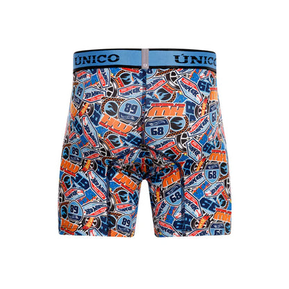 Boxer Unico Fun Hot Wheels Pits Medio Microfibra