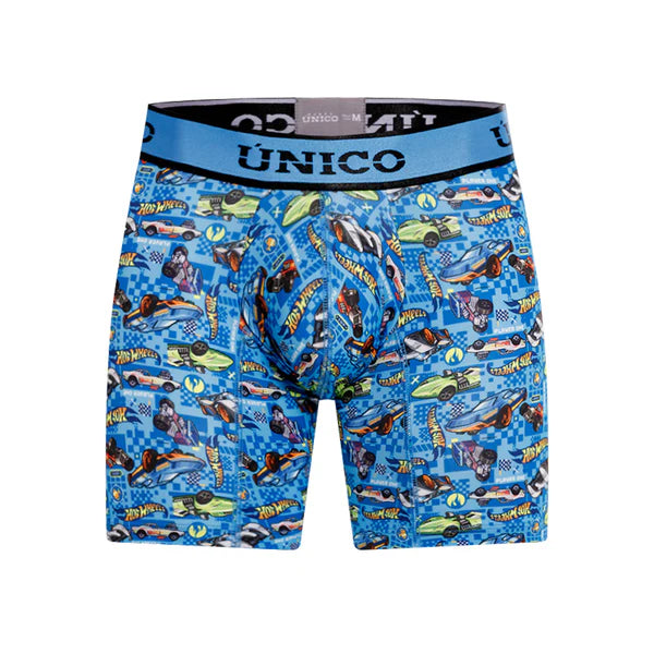Boxer Unico Fun Hot Wheels Racer Medio Microfibra