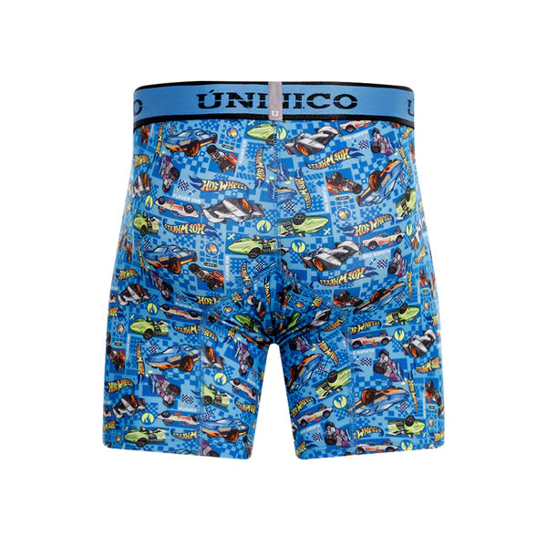 Boxer Unico Fun Hot Wheels Racer Medio Microfibra