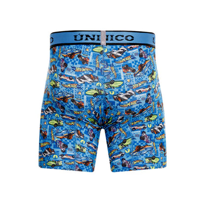Boxer Unico Fun Hot Wheels Racer Medio Microfibra