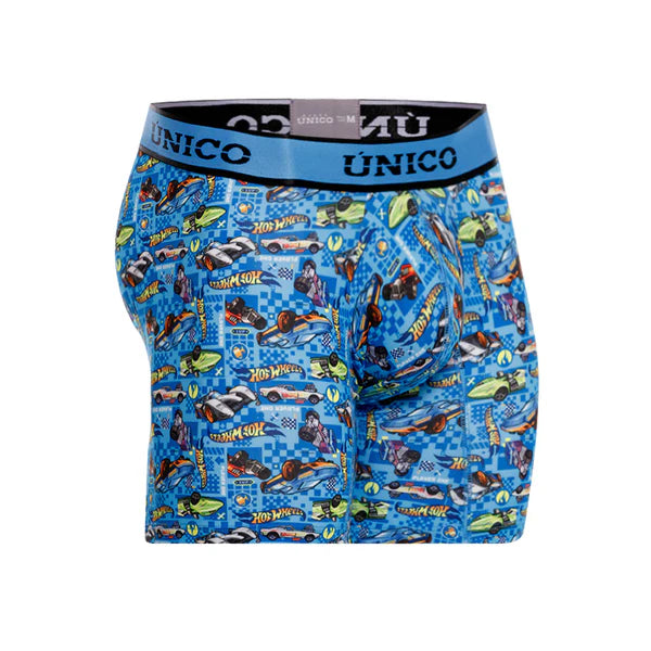 Boxer Unico Fun Hot Wheels Racer Medio Microfibra