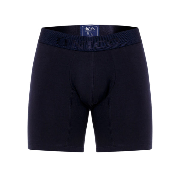 Boxer Unico Clasico Ebano A23 Medio Algodon Azul Oscuro