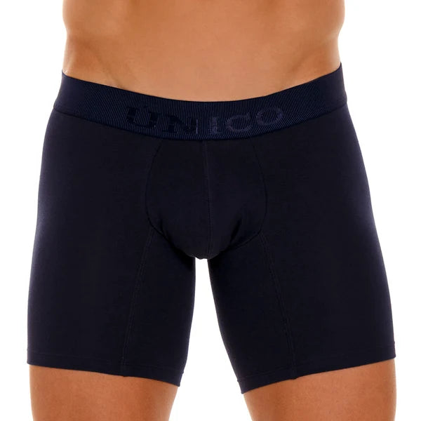 Boxer Unico Clasico Ebano A23 Medio Algodon Azul Oscuro