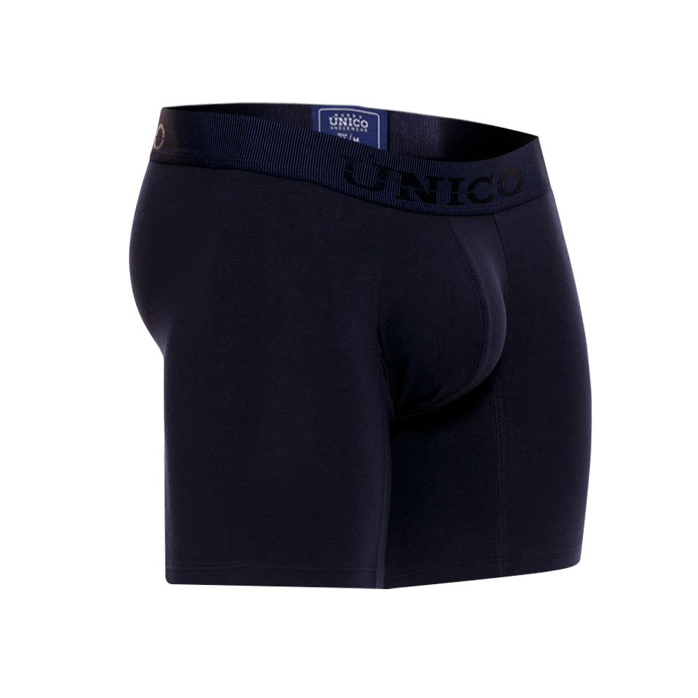 Boxer Unico Clasico Ebano A23 Medio Algodon Azul Oscuro