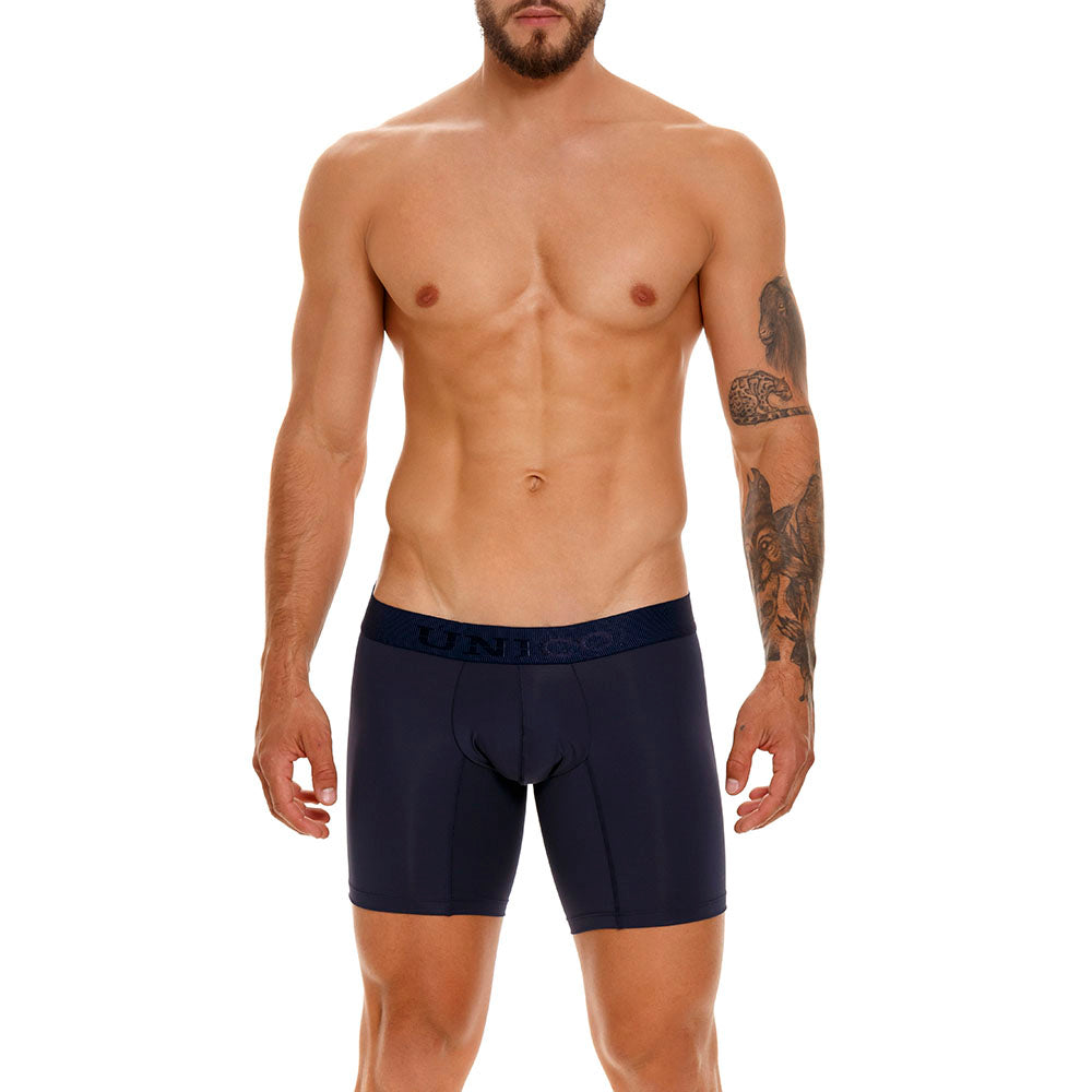 Boxer Unico Clasico Ebano M23 Medio Microfibra Azul Oscuro