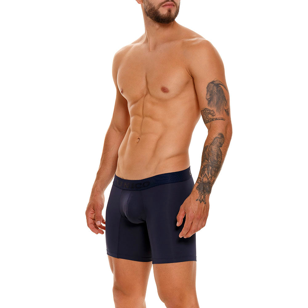 Boxer Unico Clasico Ebano M23 Medio Microfibra Azul Oscuro
