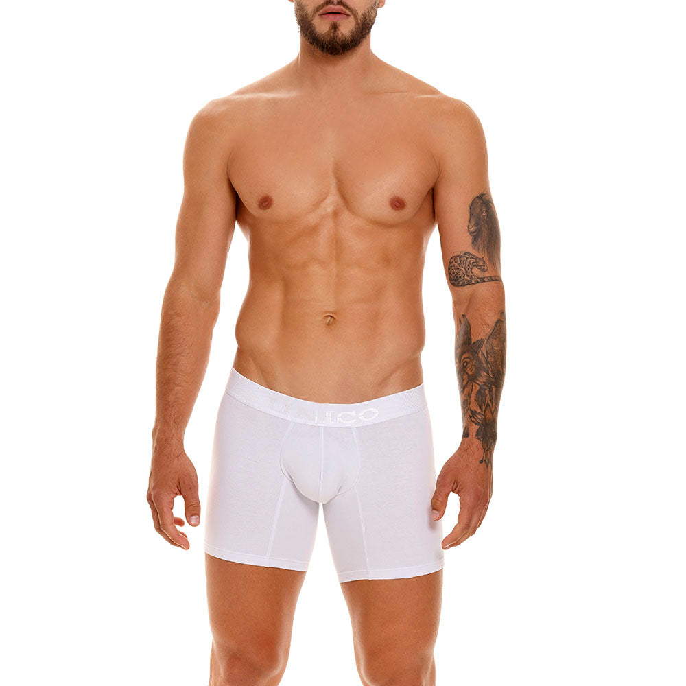 Boxer Unico Clasico Tilo A23 Medio Algodon Blanco
