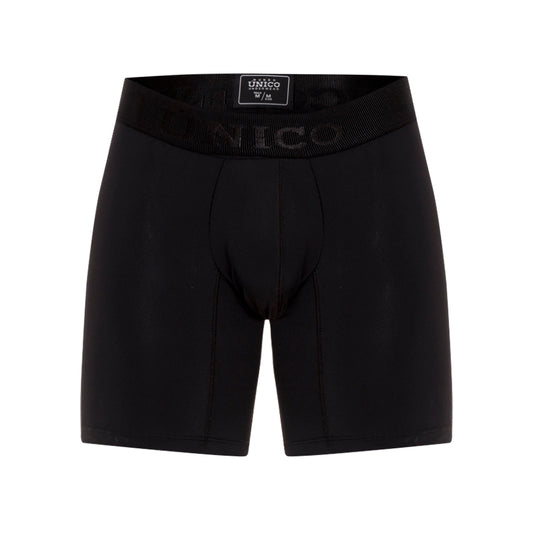 Boxer Unico Clasico Roble A23 Medio Algodon Negro