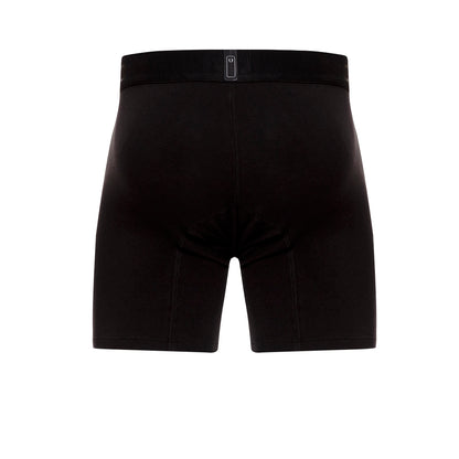 Boxer Unico Clasico Roble A23 Medio Algodon Negro