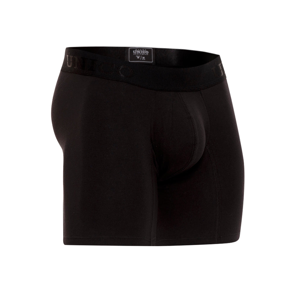 Boxer Unico Clasico Roble A23 Medio Algodon Negro