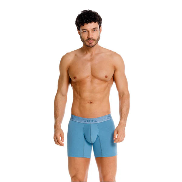 Boxer Unico Teal Medio Algodon