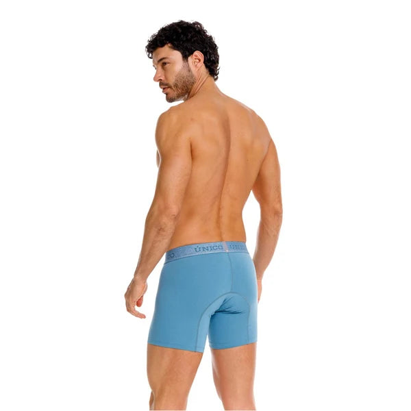 Boxer Unico Teal Medio Algodon