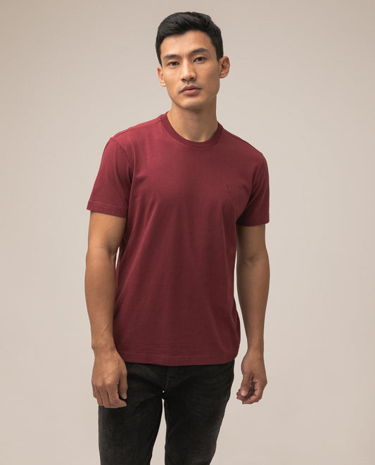 Camiseta Cuello Redondo Americanino 840D001 Basica Slim Fit Vino