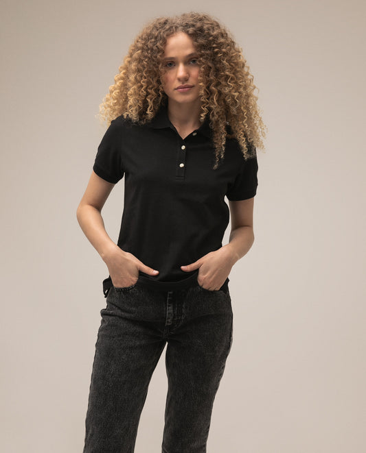Camiseta Dama Americanino 600D007 Basica Polo Negro