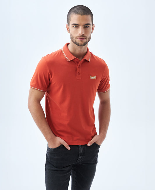 Camiseta Polo Americanino 809E000 Slim Fit Naranja